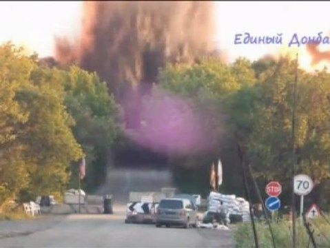 Prorrusos lanzan un misil Grad en la región de Lugansk