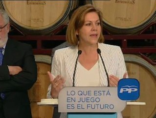 Cospedal sobre Cañete: "la verdad ganó a la demagogia  y a la provocación del PSOE"