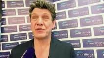 Réaction de Marc Lavoine à la fin du showcase