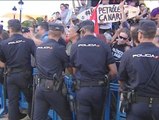 Un pregón del ministro Soria en Gran Canaria acaba con heridos y detenidos
