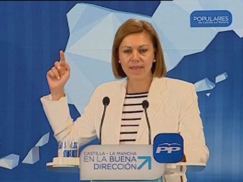 Cospedal considera indignos a los radicales independentistas y pro- etarras que actuaron en el escrache a Montoro