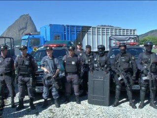 Descargar video: Gran despliegue de policía militar ante la posibilidad de altercados durante el Mundial