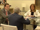 Rajoy recibe en Moncloa a representantes de los sindicatos europeos