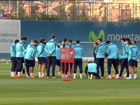 Vuelta del Barça al trabajo tras la derrota en Anoeta