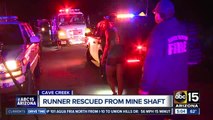 Runner saved from mine shaft in Cave Creek