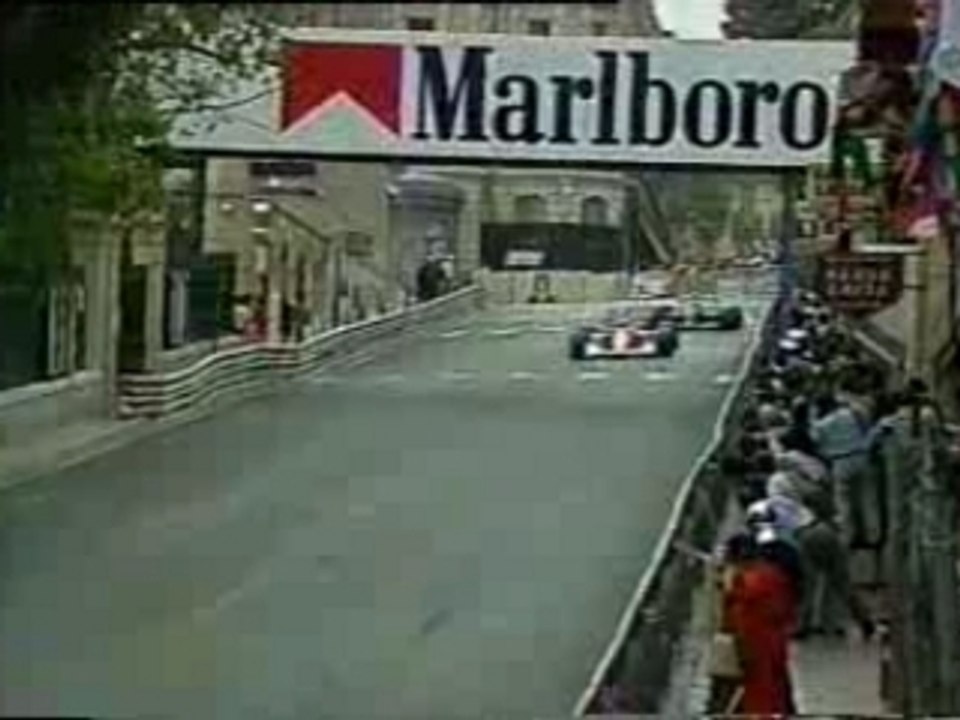 F1 Bagarre entre  Senna et Mansel à Monaco en 1992