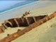 Las mareas han dejado al descubierto un carguero que naufragó hace casi cien años en Finisterre