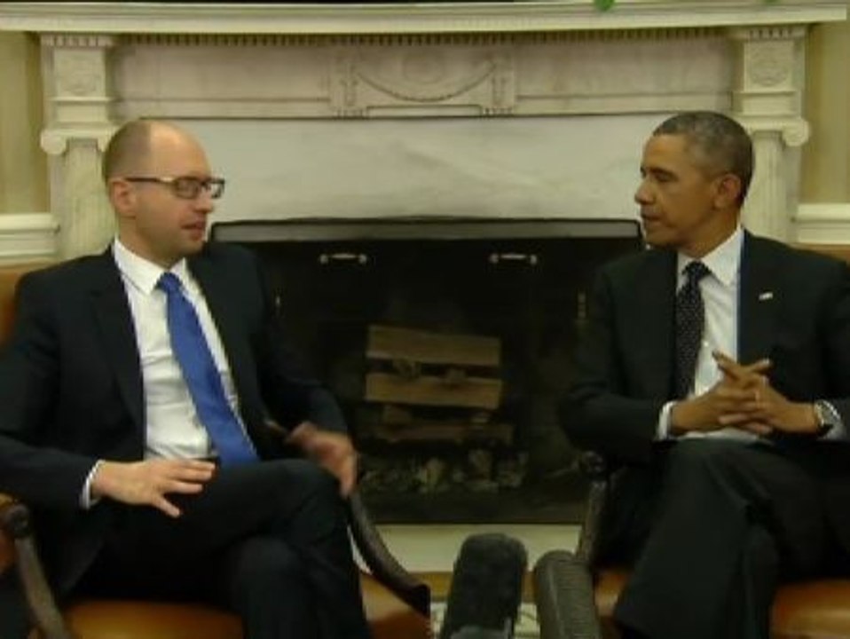 Obama recibe en la Casa Blanca al primer ministro de Ucrania
