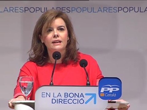 Sáenz de Santamaría insiste: No habrá referéndum en Catalunya