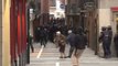Violentos enfrentamientos en la parte vieja de Pamplona entre estudiantes y Policía