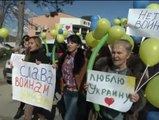 Las mujeres ucranianas inician una marcha por la paz