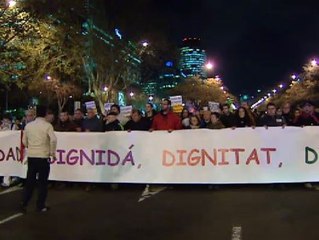 Las marchas de la dignidad celebran una asamblea nocturna en la Puerta del Sol