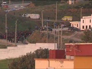 Avalancha de inmigrantes en Ceuta