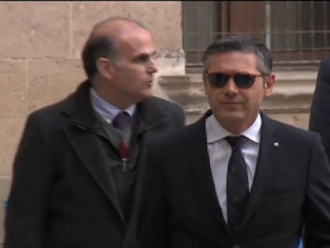 Francisco Carvajal a la salida de los juzgados de Palma