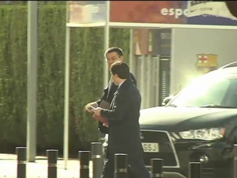 Bartomeu acude a la Ciudad Deportiva de Sant Joan Despí para transmitir ánimos y apoyo a los hombres de Martino