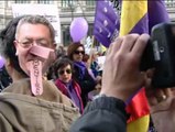 Manifestaciones multitudinarias contra la reforma del aborto en el día de la Mujer