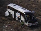 Dos menores heridos graves en un accidente de autobús en Valencia