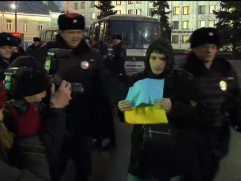 Manifestaciones en Rusia por la intervención en Ucrania