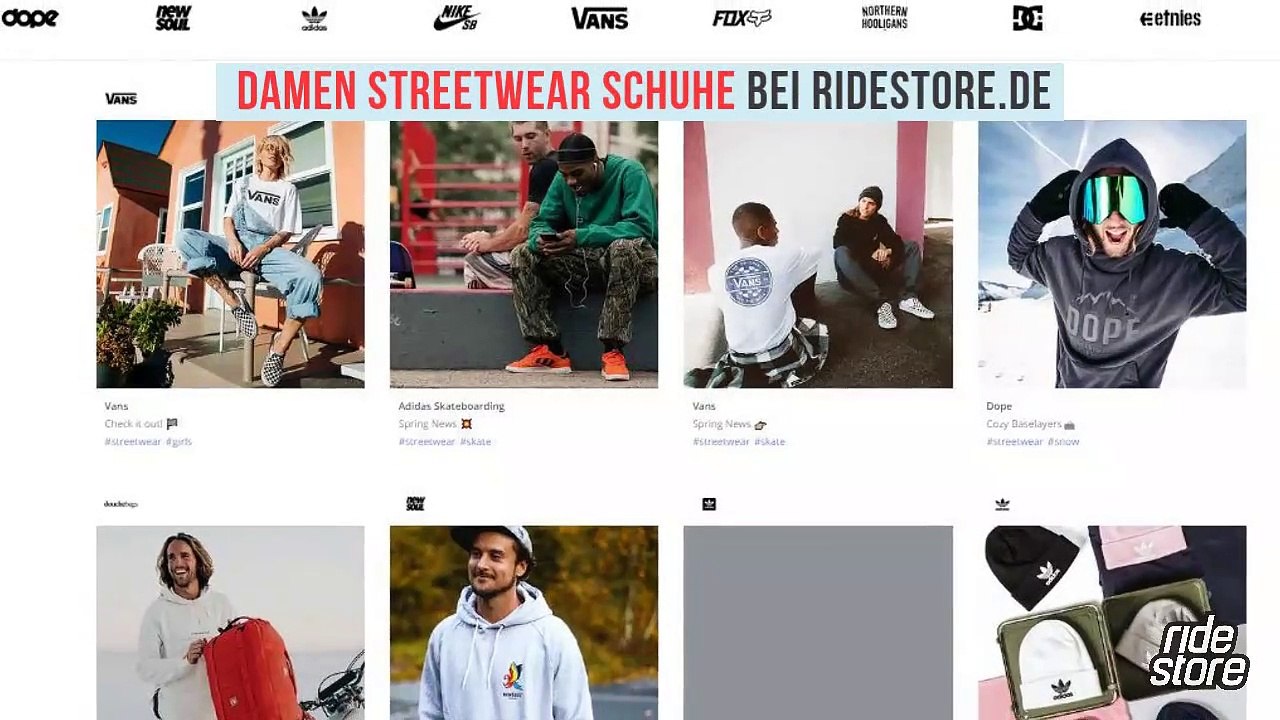 Damen Streetwear Schuhe bei Ridestore