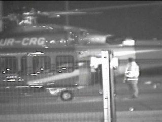 Imágenes del momento en el que Yanukovich abandona Kiev en un helicóptero