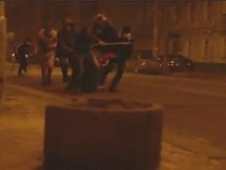 Disparan a un manifestante aparentemente pacífico en el centro de Kiev