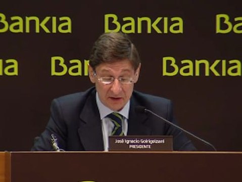 Goirigolzarri no descarta recuperar las ayudas públicas destinadas a Bankia