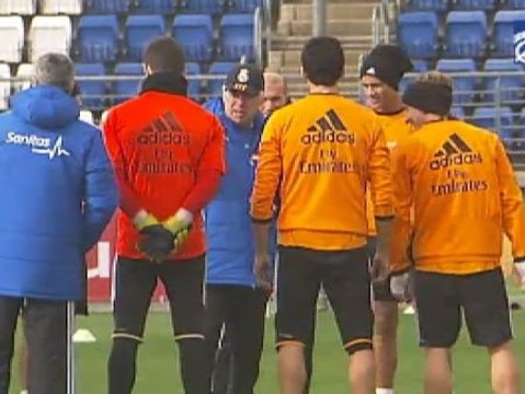 El Real Madrid prepara la visita al Coliseum