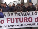 Los trabajadores de Navantía se hacen oír en las calles de Ferrol