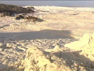 Un mar de espuma en Galicia