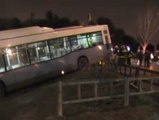 Accidente de un autobús de la EMT en Madrid