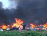 Lepe se vuelca con los inmigrantes afectados por el incendio de las chabolas