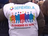 Multitudinaria marcha de los ex trabajadores de Telemadrid