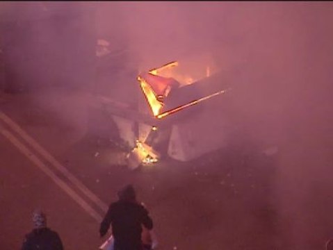 Veintitrés detenidos y 12 heridos en los disturbios de Burgos