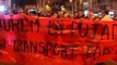 Protesta en Barcelona contra la subida del transporte público
