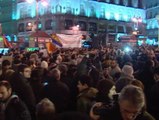 Concentración de apoyo a los vecinos de Gamonal en la Puerta del Sol
