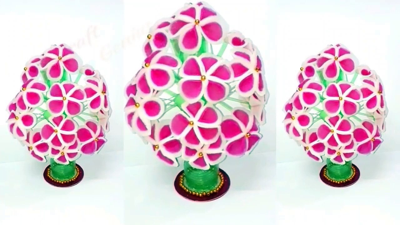 New Guldasta/flower vase from sponge Foam flower at home |Best out of waste|DIY Flower pot