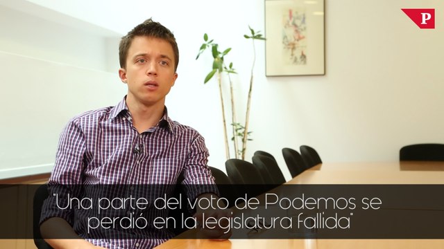 Iñigo Errejón - Una parte del voto de IU se quedó en casa o se fue hacia otras opciones