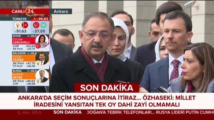 Mehmet Özhaseki konuşuyor