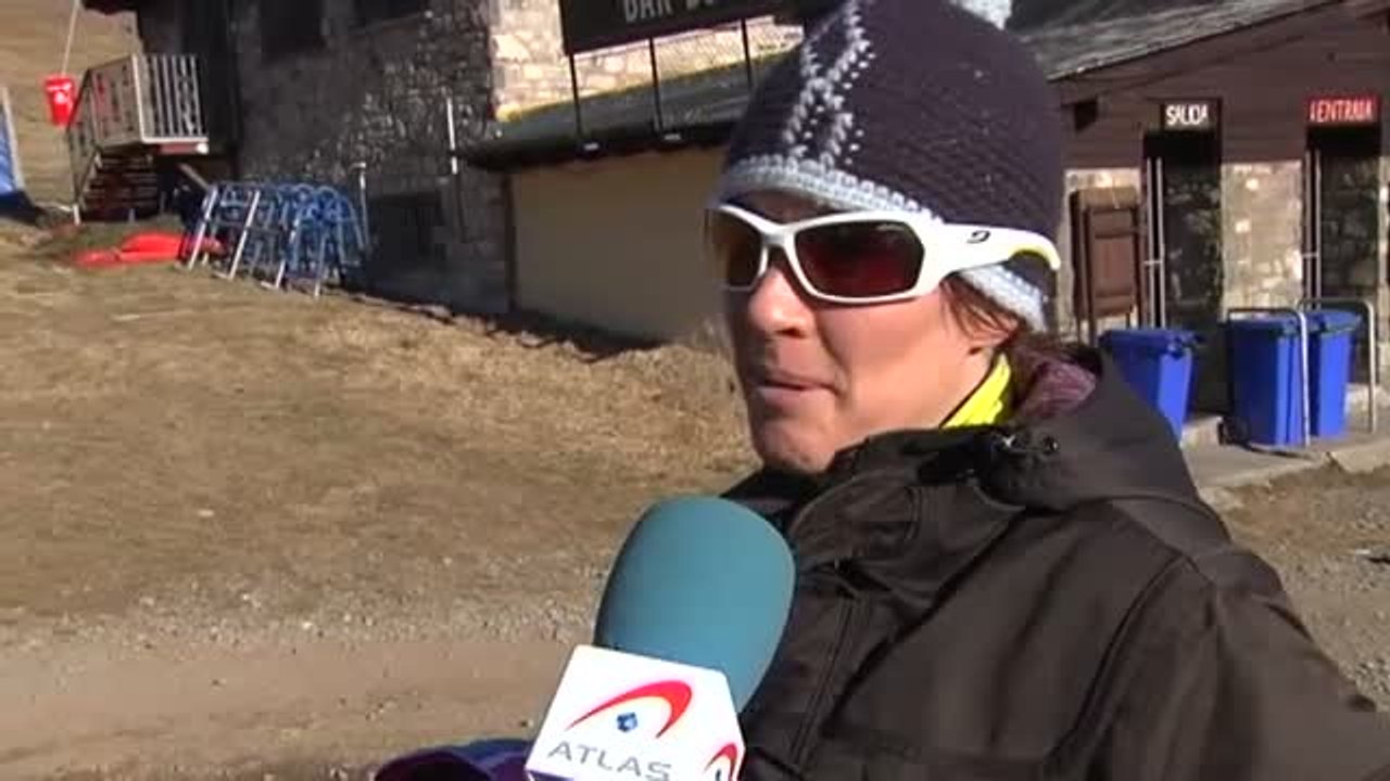 Estaciones de esquí vacías por falta de nieve y altas temperaturas