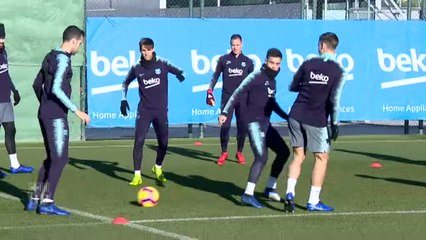 Último entrenamiento del año para el FC Barcelona