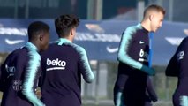 El Barça regresa a los entrenamientos para bajar el turrón