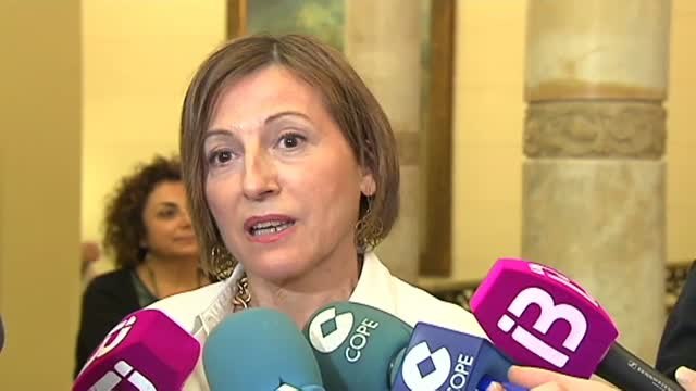 Forcadell, en Palma: Los 'Jordis' están encarcelados por sus ideas