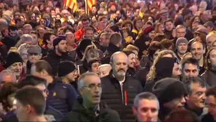 Los CDR de Girona se manifiesta contra el Consejo de Ministros