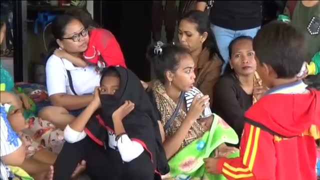 El agua llegó muy rápido y engulló a muchas personas que corrían