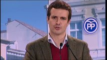 Pablo Casado equipara los disturbios del 21-D con el terrorismo callejero de ETA