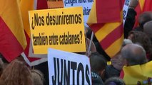 Miles de catalanes piden en las calles la unidad en el Día de la Constitución