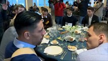 El Real Madrid celebra su comida de Navidad