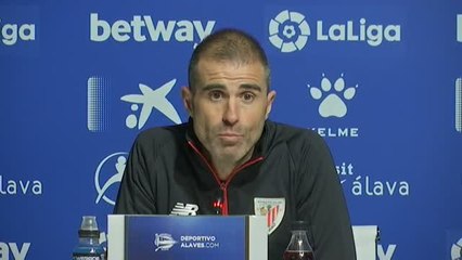 Garitano: "El equipo ha hecho un trabajo inmenso, de abajo se sale así"