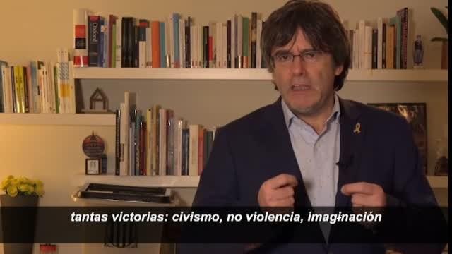 Puigdemont pide imaginación y no violencia para conseguir los objetivos
