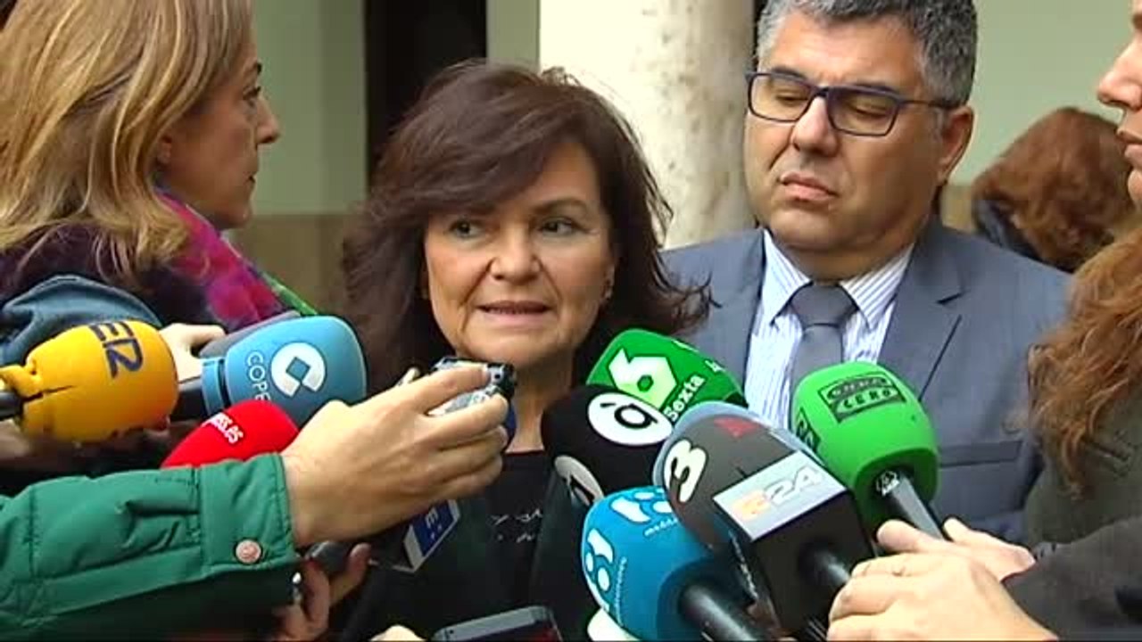 Carmen Calvo señala que Torra está "en la disposición" de mantener un acuerdo con Sánchez